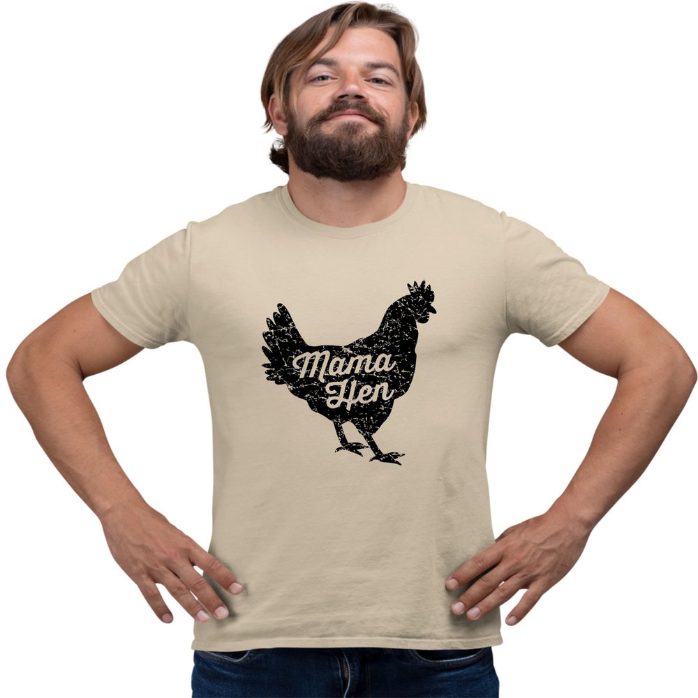 XX-Large Sand Mama Hen Mother Hen Funny Mother's Day Mom T-Shirt