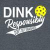 Medium Heather Black Women Dink Responsibly Don't Get Smashed Funny Pickleball T-Shirt view 4