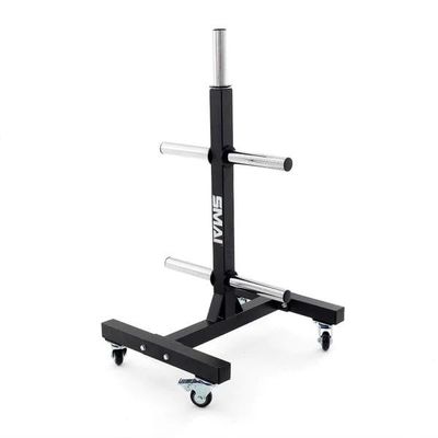 SMAI Bumper Plate Storage Tree - Plate Organizer Rack for Olympic Plates - Compact & Space-Saving Gym Equipment for Home & Gym Storage Solution.