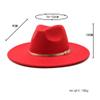 9cm Large Brim Woolen Top Hat Fashion Woven Top Hat Peach Top Large Brim Jazz Top Hat, 22 Colors Optional Luopan Caps & Hats (Color : Dark Green, Size : 56-58cm) view 2