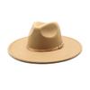 9cm Large Brim Woolen Top Hat Fashion Woven Top Hat Peach Top Large Brim Jazz Top Hat, 22 Colors Optional Luopan Caps & Hats (Color : Dark Green, Size : 56-58cm) view 4