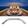 Fockety Boat Grab Handle, 9/12/16/18 Inch 304 Stainless Steel Boat Handrail, Polished Boat Grab Bar, Heavy Duty Multipurpose Marine Rail for Marine Boat,Yacht, RV, Easy to Install view 3