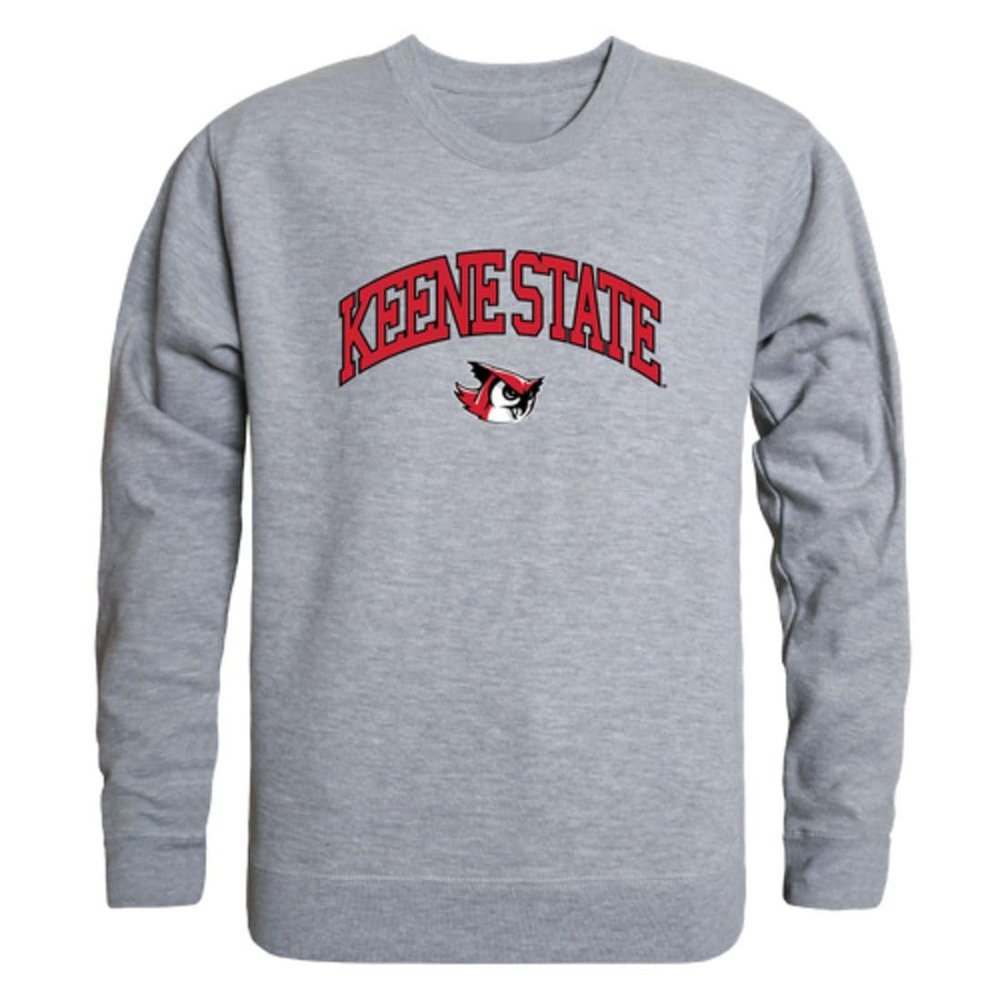 W Republic Keene State College Owls Campus Crewneck Sweatshirt Heather Grey Large