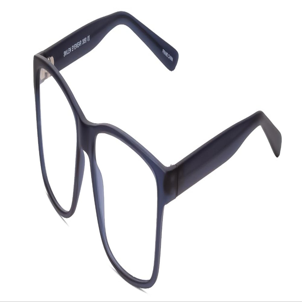 Calabria 2K 3059 Square Blue Light Blocking Reading Glasses +2.25 Matte Blue Men