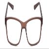 Calabria 2K 3059 Square Reading Glasses +2.00 Matte Grey Men Women view 2