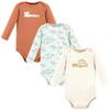 Hudson Baby Unisex Baby Cotton Long-Sleeve Bodysuits, Magical Rainbow 3-Pack, 0-3 Months view 1