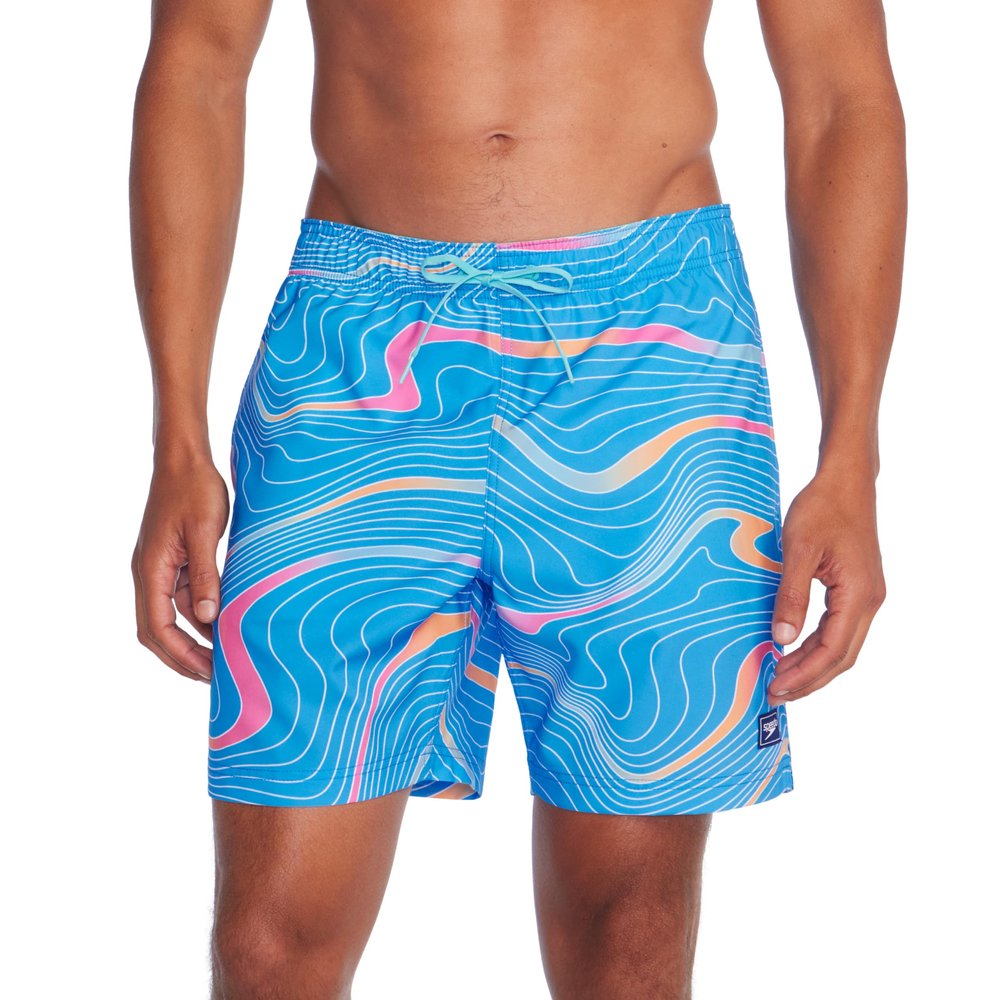 Speedo Men's Swim Trunk Mid Length Redondo Printed