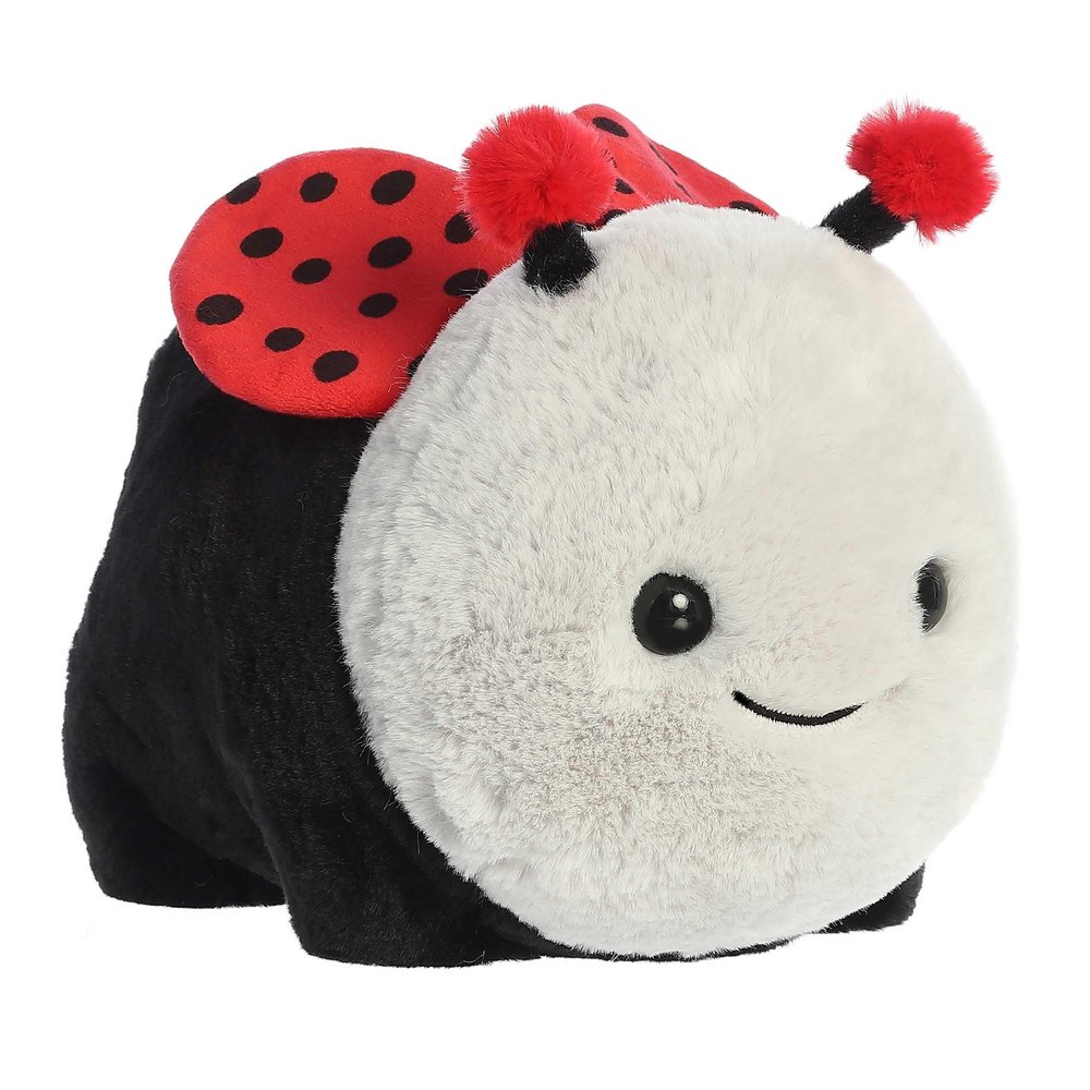 Aurora Adorable Spudsters Lori Ladybug Stuffed Animal - Comforting Cuddles - Playful Companions - Black 10 Inches