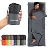 JAICOM Sleeping Bag Liner, Travel Sheets & Adult Sleep Sack, Ultralight and Portable Summer Sleeping Bag - Ideal for Backpacking, Hotels and Hostels, Business Trips, Camping view 1
