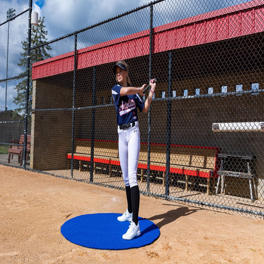 Portolite - 72" On Deck Circles - SpikeTek - Hitting Mats - Blue