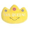 Aurora Witty JUST Sayin' Yas Queen! Crown Stuffed Animal - Expressive Characters - Quirky Gift Ideas - Yellow 7 Inches
