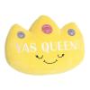 Aurora Witty JUST Sayin' Yas Queen! Crown Stuffed Animal - Expressive Characters - Quirky Gift Ideas - Yellow 7 Inches view 2