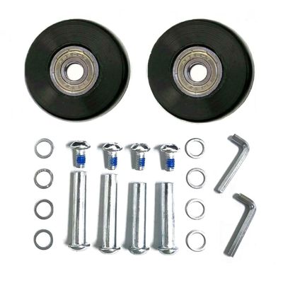 LOTOWELZON 2pcs Luggage Suitcase Replacement Wheels, 40 * 18mm Rubber Inline Roller Skate Wheels with 8mm(0.31") ABEC-7 608ZZ Bearings Repair Kits(OD40*18mm/1.57 * 0.7in)