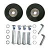 LOTOWELZON 2pcs Luggage Suitcase Replacement Wheels, 40 * 18mm Rubber Inline Roller Skate Wheels with 8mm(0.31") ABEC-7 608ZZ Bearings Repair Kits(OD40*18mm/1.57 * 0.7in) view 1