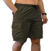 Southpole Men's Tech Woven Nylon Cargo Shorts, Quick Dry, Lightweight, Adjustable Waist, Olive, X-Large view 2