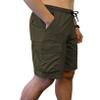 Southpole Men's Tech Woven Nylon Cargo Shorts, Quick Dry, Lightweight, Adjustable Waist, Olive, X-Large view 3