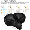 DAWAY C30i Comfortable Large Bike Saddle and C6 Blue Soft Gel Foam Padded Large Bicycle Seat Cover for Men Women, Universal Fit for Outdoor Indoor Exercise Bikes view 2