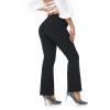 Agenlulu High Waisted Dress Pants for Women Bootcut Elastic Waist Pull On Black Work Slacks for Women Business Casual Trendy view 4