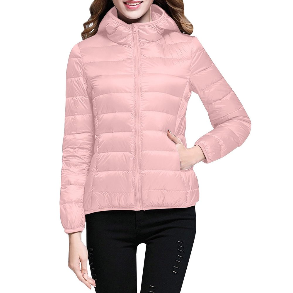 SHAOBGE Special Deals Black Jacket for Women Women's Winter Long Puffer Jacket Womens Black Winter Jacket Women Jacket Fall Puffer Coat Trendy Puffer Jacket Womens Long