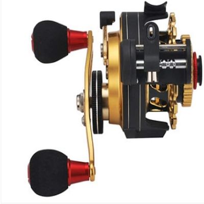 CAFFIA One-Key Slow-Down Can Be Positioned, with Magnetic Automatic Wiring, Full Metal Lead Wheel, Automatic Outlet Raft Fishing Reel
