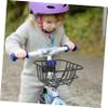 VICASKY Large Capacity Bike Basket Iron Material Rainproof Front Handlebar Kids Cycling Accessory Random Style view 4