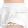Auranso Girls Mini Skirt Stretch Waist Casual Flared Plain Pleated Skater Skirt White 10-11 Years view 4