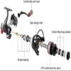 CAFFIA Fishing Reel 10 +1 BB Light Weight Powerful Spinning Reels, Smooth and Powerful Carbon Fiber Rotating Reel 5.2:1 Gear Interchangeable Left and Right, Suitable for Freshwater/Saltwater Fishing ( view 4