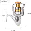 CAFFIA Spinning Fishing Reel - Carbon Fiber Drag Washers 42.5 Lb Max Drag - Ultra Smooth Powerful Spinning Fishing Reel Stainless Steel BB Freshwater Saltwater view 2