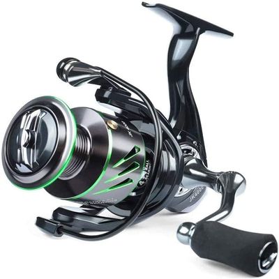 CAFFIA Fishing Reel, 4 +1BB Spinning Reel, Ultra Smooth Powerful, Lightweight Graphite Frame, CNC Aluminum Spool for Freshwater, 5.2:1 Full Metal Rotating Reel 8KG Resistance for Freshwater/Saltwater