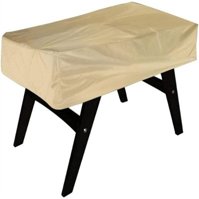 GAJUST Heavy Duty Oxford Cloth Waterproof Table Cover,Billiard Dust Proof Tearproof Cover Furniture Accessories Outdoor Protective Cover(Beige) (Color : Beige)