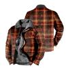 ZYXTIM Men's Winter Thick Fleece Lined Warm Plaid Flannel Shirt Jackets Casual Button Down 3 Pockets Sherpa Coats view 3