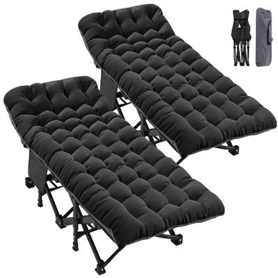 ABORON Heavy-Duty Folding Guest Bed for Adults, 500lb Capacity, Portable Extra Cot with 1209D Double Layer, Ideal for Indoor Guest Stays & Temporary Home Use