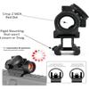 GOTICAL Finger Sight Set, Fixed Backup Front and Rear Sight BUIS Set, Fit Picatinny Rail and Weaver (Combo - Dot Sight + 4X Magnifier DE) view 4
