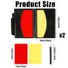 NQEUEPN Referee Cards Set, 2pcs Referee Penalty Cards with Card Holder Soccer Referee Red and Yellow Warning Cards for Football Soccer Volleyball Sports Game Men's Officials view 2