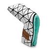 BAIRBRE Golf Putter Covers,Blade Putter Cover Mallet Putter Haedcovers Leather Golf Club Covers Putter Headcover with Magnetic for Scotty Cameron Taylormade Titleist Odyssey,White view 1