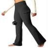 Heathyoga Cargo Pants Women Fleece Lined Leggings Waterproof Hiking Pants Women Thermal Pants Warm Wide Leg Sweatpants Winter view 1