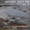 camping moon Hard Top Plate Aluminum Alloy for Tactical Table One Black T-510-TB view 3