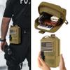 bvya Tactical Molle Pouch Multi-Purpose Compact Waist Pack Water-Resistant Small Utility EDC Pouch with Flag Patch for Molle Backpack, Mini Compass Included view 3