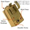 bvya Tactical Molle Pouch Multi-Purpose Compact Waist Pack Water-Resistant Small Utility EDC Pouch with Flag Patch for Molle Backpack, Mini Compass Included view 4