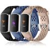 Maledan Compatible with Fitbit Charge 5/ Fitbit Charge 6 Bands Women Men, Breathable Sport Band Soft Waterproof Replacement Wristbands Strap for Fitbit Charge 5/ Charge 6 Advanced Fitness Tracker view 1