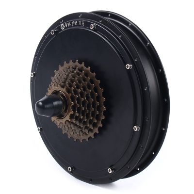 LIKARVA 48V 1500W Threaded Brushless Gearless Rear Hub Motor Electric E-Bike Hub Wheel Motor Support 6-Hole Type Disc Brake for Ebike Electric Bicycle