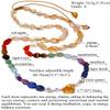 Jewever Citrine Long Necklaces for Women 7 Chakra Beaded Necklace Tumbled Stones Healing Crystals Spiritual November Birthstone Jewelry Reiki Energy Balance Gifts Adjustable (24"-30") view 4