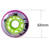 UZIAH 64mm Inline Skate Wheels 85A Indoor Outdoor Skates Wheels Premium Replacement Wheels Silent PU Durable Skate Wheels 8-Pack,Pink view 2