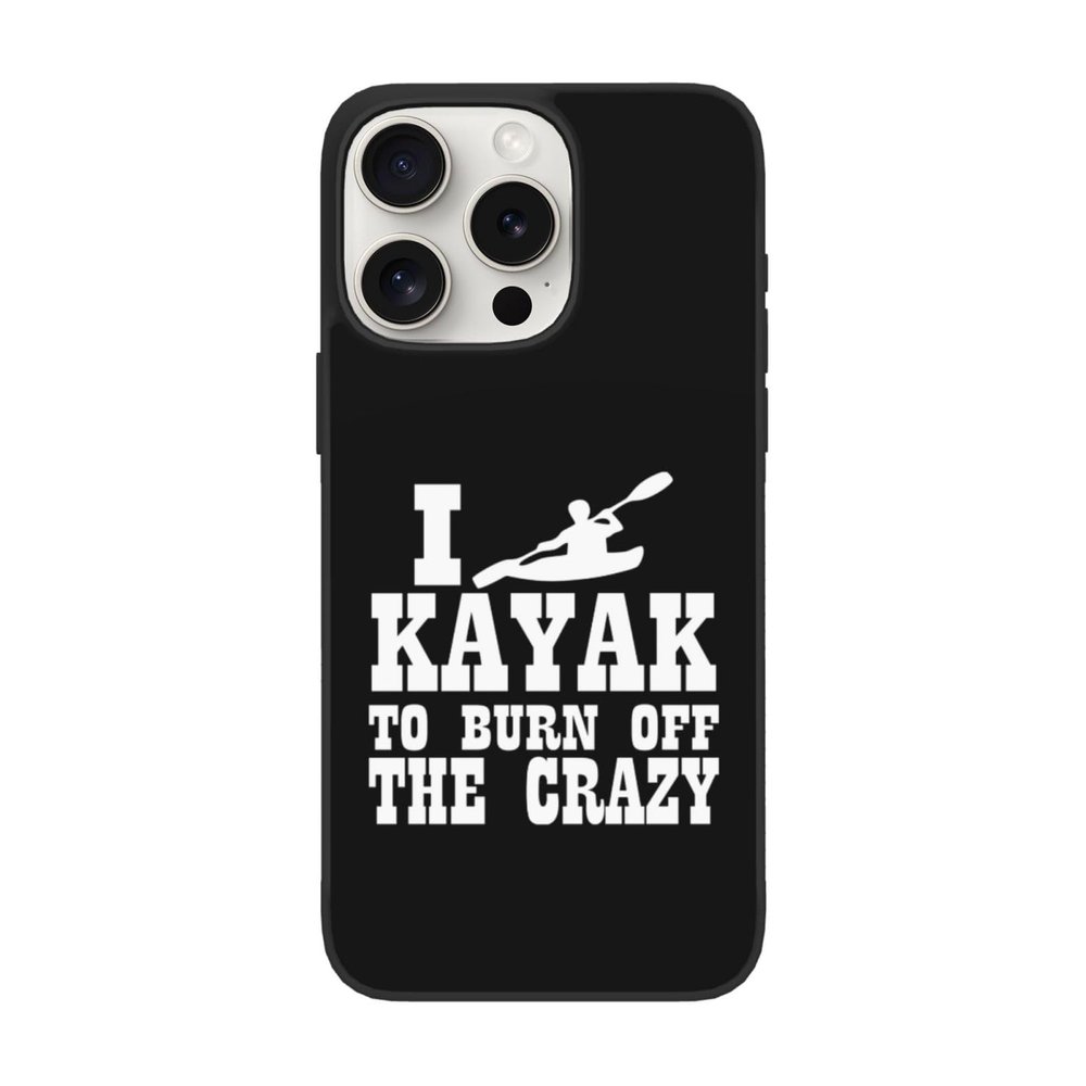 I Kayak to Burn Off The Crazy Specially Designed for iPhone 15 Pro Max Protective Case-Silicone Protection 6.1/6.7 in Mobile Phone Case