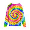 Womens Tie-Dye Sweatshirt Set,2 Piece Sport Outfits Fall Jogging Sport Sweatsuit Casual Long Sleeve Tracksuit WomenS Clothes Sweater Jacket For Women Womens Fall Tops,(Yellow,XL) view 2