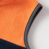 2023 New Toddler Boy's Stand Up Collar Colorblocked Zipper Vest Jacket With Pockets Boys Trendy (Orange, 18-24 Months) view 4