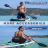 Hiwave Inflatable Stand Up Paddle Board 11*34*6 Sup Board, 350lbs Capicity, Pet Friendly Paddle Board for Ocean&Lake, w/Kayak Seat, 4pc Kayak Loating Paddle view 4