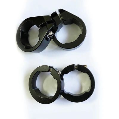 BBxunsless Mountain Bike Handlebar Cover Lock Ring BMX Bike Parts Riding Grip Lock Ring Bicycle Aluminum Alloy Handlebar Lock Ring (Black)