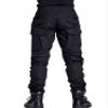 OCANXUE Men's Fleece Lined Tactical Pants Waterproof Hiking Pants Casual Thermal Cargo Pants Winter Insulated Work Pants with 10 Pockets Black 32 view 2