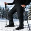 OCANXUE Men's Fleece Lined Tactical Pants Waterproof Hiking Pants Casual Thermal Cargo Pants Winter Insulated Work Pants with 10 Pockets Black 32 view 3